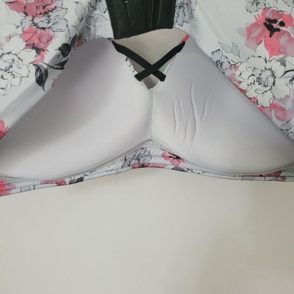 Torrid Dream Wire-Free Boost Push-Up Bra in Frida Floral Pearl Blue Size 42D - Picture 2 of 12